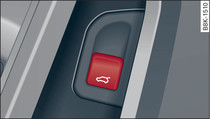 Driver's door (Coupé): Unlocking the boot lid*